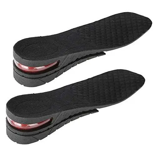 Produktbild: Tenis Halterofilia Four Layers Adjustable Height Increase Insoles, Orthopädische Einlegesohlen Arbeitsschuhe Unisex, Höhenvergrößernde Erhöhung Einlegesohlen Schuheinlage, Atmungsa
