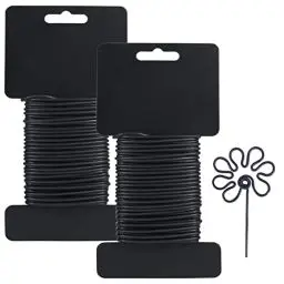 Produktbild: Tenn Well 2,8 mm Gartendraht, 20M weiche Pflanzendrehbinder-Drähte für die Gartenarbeit Kletterpflanzen, Weinreben, Sträucher und Blumen (Schwarz)