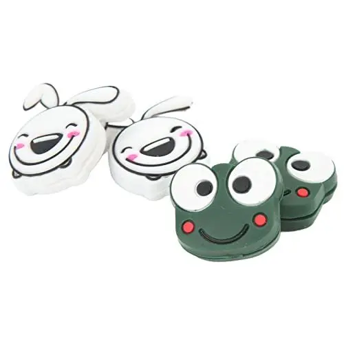 Produktbild: Tennis-Dämpfer, angenehme Haptik reduzieren die Leitung Tennisschläger-Stoßdämpfer für Sport Frosch 2,2 cm/0,9 Zoll Hase 2,8 cm/1,1 Zoll