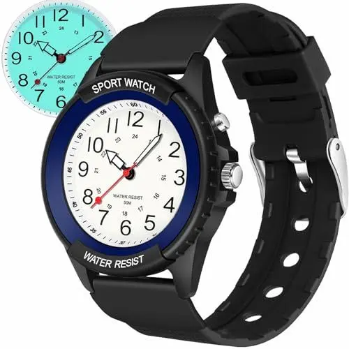 Produktbild: TENOCK Sportliche Armbanduhr Herren,Armbanduhr Analog,Herren Analoge Quarz Uhr,Wasserdicht Armbanduhr mit Nachtlicht für Modischer Casual-Matching oder Sportliche Aktivität(Dunkelblau)