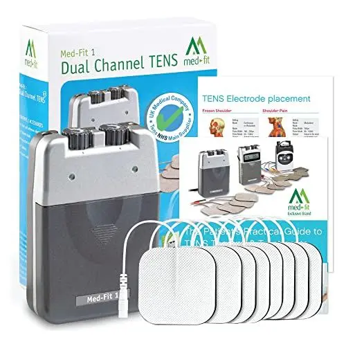 Produktbild: TENS Gerät, Set inkl. 8 high quality Elektroden Pads, zur Nerven- und Schmerzbehandlung