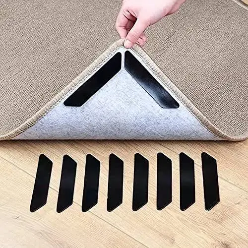 Produktbild: Teppich Antirutschunterlage, Haltbare Antirutschmatte für Teppich Waschbarer Anti Rutsch Teppichunterlage Wiederverwendbarer Teppich Rutsch Stop, Anti-Curling Teppichstopper Starke Klebrigkeit