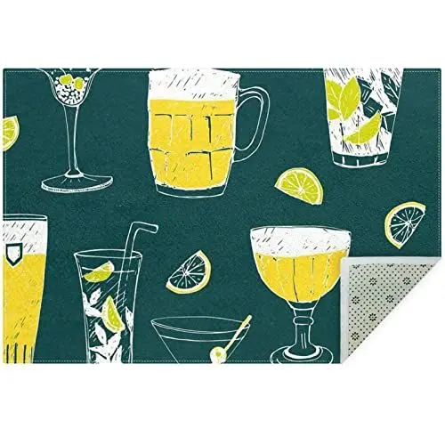 Produktbild: Teppich für den Innen- und Außenbereich, Schlafzimmer, Wohnzimmer, Esszimmer, Hinterhof, Deck, Terrasse,Zitronensaft Sommerfrucht