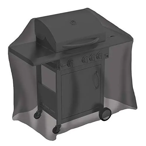Produktbild: tepro Universal Abdeckhaube für Gasgrill mittel, Farbe schwarz, aus strapazierfähigem Polyethylen, Maße ca. 130 x 65 x 100 cm