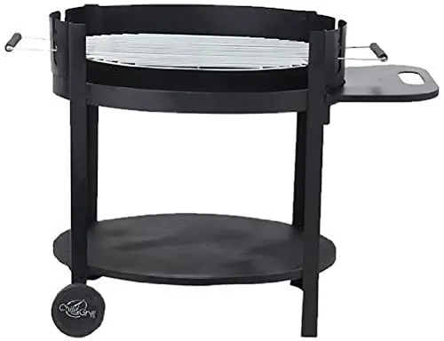 Produktbild: tepro Chill&Grill Grillwagen Calypso (Holzkohle-Grill), schraubenloses Stecksystem, mit Rädern und Grillrost, Maße ca. 120 x 59 x 89 cm