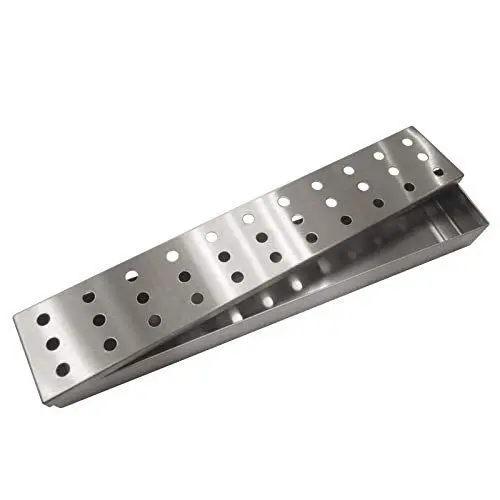Produktbild: tepro Edelstahl-Aromabox mit Deckel, für Holzkohle- und Gasgrills, ideal für Grillchips & Grillpellets, Aromabox zum Platzieren auf dem Grillrost, verleiht aromatischen Rauchgeschmack