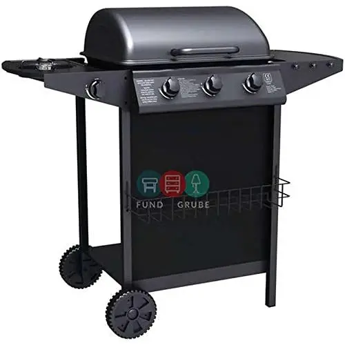 Produktbild: tepro 3196 Gasgrill Hampton 3-Brenner mit Seitenkocher