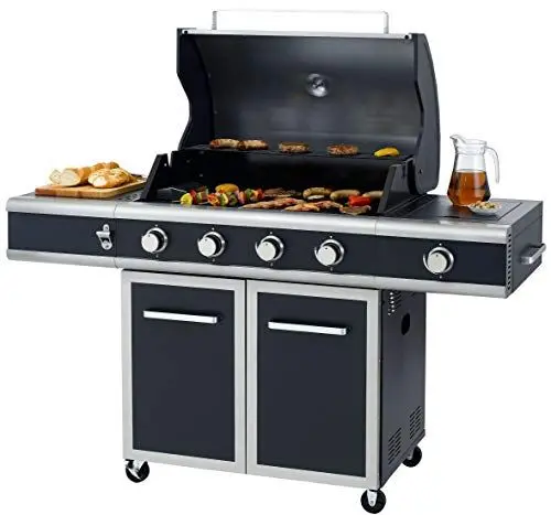 Produktbild: tepro Gasgrill Vancouver, 4 Edelstahl-Brenner je ca. 3,5 kW, Grillfläche: ca. 76 x 48 cm