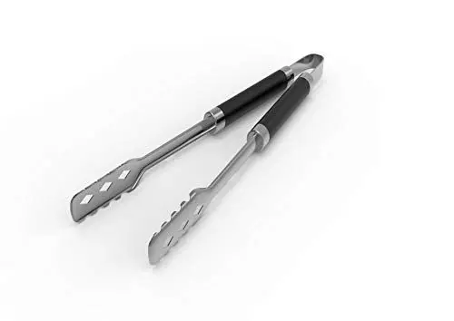 Produktbild: tepro Grillzubehör Grillzange Classic aus Edelstahl mit Soft-Touch-Griffen Edelstahl/Schwarz