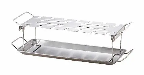 Produktbild: tepro Grillzubehör Hähnchenkeulenhalter aus Edelstahl, 18 Hähnchenschenkel oder -flügel
