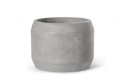 Produktbild: Teramico Pflanzgefäße Blumentöpfe Übertöpfe aus Leicht-Beton - absolut frostfest - für den Innen- und Außenbereich (Conti, L)