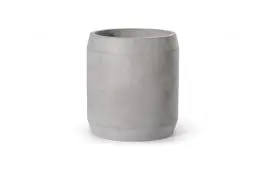 Produktbild: Teramico Pflanzgefäße Blumentöpfe Übertöpfe aus Leicht-Beton - absolut frostfest - für den Innen- und Außenbereich (Conti Hoch, L)
