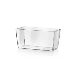 Produktbild: TERAPLAST 10447026 Blumentopf Coimbra, Transparent, 26 x 26 x 13 cm