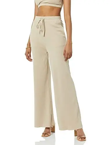 Produktbild: TEREA Mila Hose für Damen, weites Bein, Hummus, Größe L