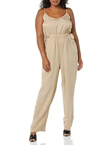 Produktbild: TEREA Millie Jumpsuit für Damen, mit Trägern, Hummus, Größe S