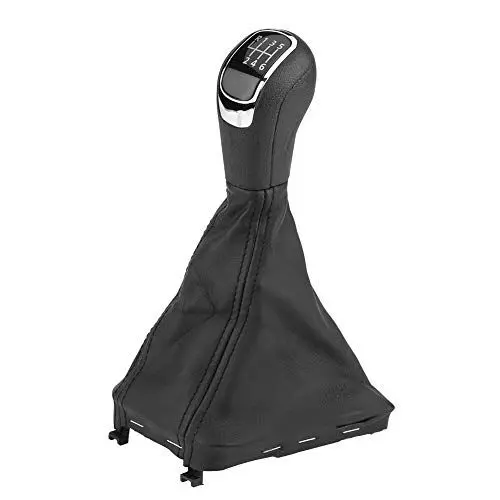 Produktbild: Terisass Schaltknauf Schalthebel Schaltknauf 6-Gang-Schaltknauf Schalthebelknopf Gamaschenmanschette für 3T0 711 113 B.