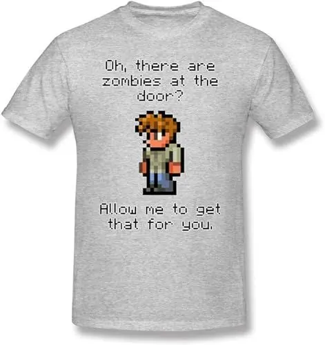 Produktbild: Terraria T Shirt Guide Likes Zombies T-Shirt Cute Print Tee Shirt Men Short-Sleeve Streetwear Cotton Tshirt T-Shirts & Hemden(XX-Large)