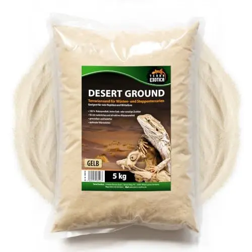 Produktbild: Terrariensand Desert Ground - in 5, 10 oder 25 Kg - Wüstensand für EIN natürliches Wüstenumfeld im Terrarium - natürlicher Bodengrund (5 Kg)