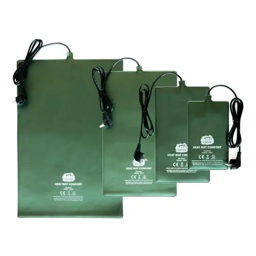 Produktbild: Terrarium Heizmatte Comfort 10 Watt, 15x25 cm - in 10W, 20W, 30W & 40W erhältlich - Wärmematte für Reptilien z.B. Schildkröten Schlangen Eidechsen - spritzwassergeschützt (Comfort Heizmatte, 10 Watt)
