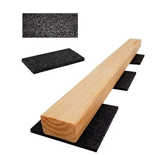 Produktbild: Terrassenpads 100 x 50 mm x 3mm 6mm 8mm 10mm 20mm | Unterleger aus Gummigranulat | Stärke und Menge auswählen (100 x 50 x 20 mm Menge: 250 Stück)