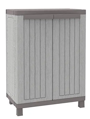 Produktbild: Terry, C-Wood 680, Schrank mit zwei Türen in Holz-Optik und einem Einlegeboden, für innen und außen - 68 x 39 x 91,5 cm