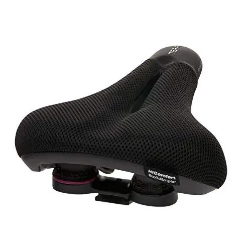 Produktbild: Terry Fisio ClimaVent Gel Max Woman Sattel mit Light FeC Stahl-Gestell und ClimaVent Obermaterial in der Farbe Schwarz, Sitzbreite: 12cm - 15cm, 423 003 76