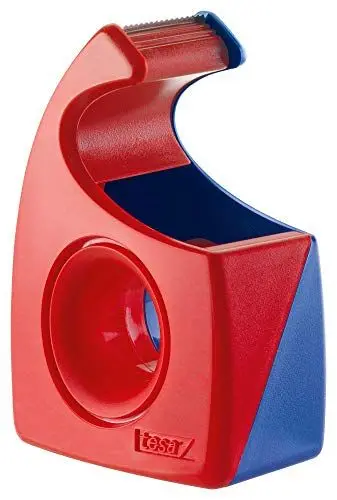 Produktbild: Tesa Tesafilm Abroller (Wellenmesser, bis Rollenbreite 19 mm, rot/blau) 57443-00001-01