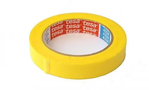 Produktbild: tesa 04334-00000-00 Kreppband Gelb (L x B) 50m x 19mm 1St, Yellow