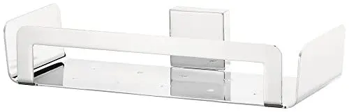 Produktbild: tesa DELUXXE Duschablage, verchromt - Duschkorb zur Wandbefestigung ohne Bohren, inkl. Klebelösung - 265mm x 55mm x 120mm