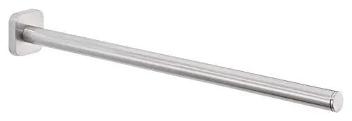 Produktbild: tesa ESTEETIC Bad Handtuchhalter, EIN Arm, verchromt - rostfrei, zur Wandbefestigung ohne Bohren, inkl. Klebelösung - 50 mm x 50 mm x 400 mm