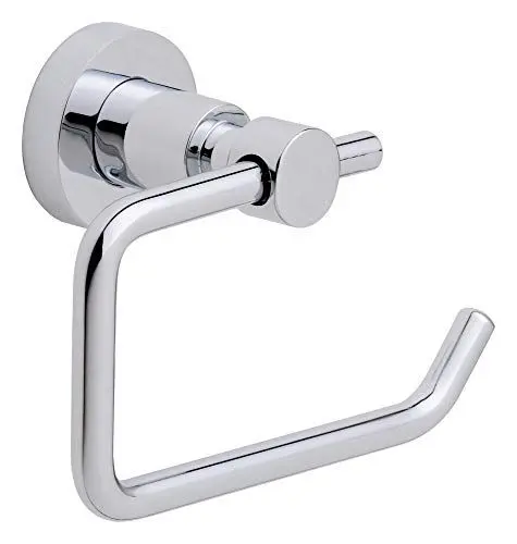 Produktbild: tesa LOXX Toilettenpapierhalter, verchromt - WC-Rollenhalter zur Wandbefestigung ohne Bohren, inkl. Klebelösung - 150 mm x 95 mm x 69 mm