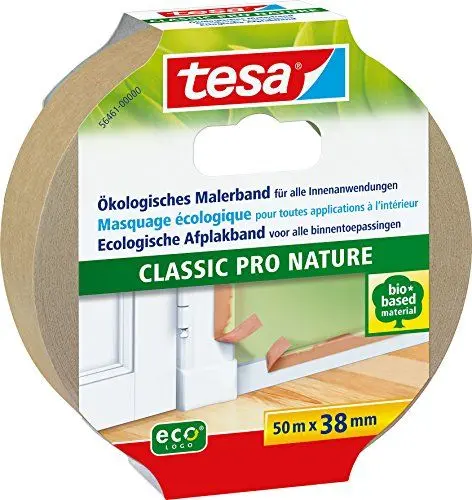 Produktbild: tesa Malerband CLASSIC Pro Nature für alle Standard Malerarbeiten, ökologisch, 50m:38mm, beige