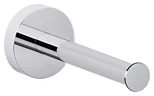 Produktbild: tesa SMOOZ Ersatzrollenhalter für Toilettenpapier, verchromt - zur Wandbefestigung ohne Bohren, inkl. Klebelösung - 50 mm x 50 mm x 125 mm