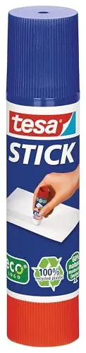 Produktbild: tesa Stick ecoLogo - Geruchsneutraler Klebestift für Papier und Pappe - Lösungsmittelfrei und Umweltschonend - 10 g