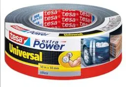 Produktbild: tesa extra Power Universal Gewebeband - Gewebeverstärktes Ductape zum Reparieren, Befestigen, Bündeln, Verstärken oder Abdichten - Grau - 50 m x 50 mm