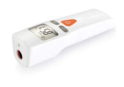 Produktbild: Tescoma ACCURA Infrarot-Küchenthermometer | Berührungslose Messung -50 bis 380°C | Laserpointer-Zieltechnologie | Dampf- & Feuchtigkeitsbeständig | Inkl. 2x AAA Batterien