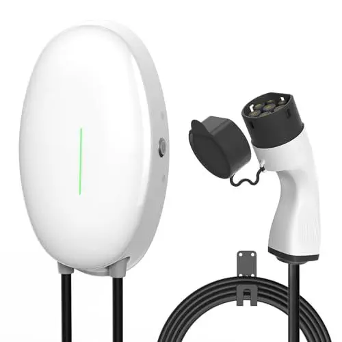 Produktbild: Teskee EV-Ladegerät Typ 2 Wallbox Home Smart EV-Autoladestation für alle Elektrofahrzeuge und Plug-in-Hybridautos im Außen- und Innenbereich | Max. 11 kW 16 A 6 Meter 3-phasig