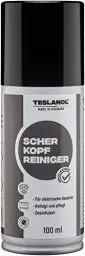 Produktbild: TESLANOL 26050 Scherkopfreiniger Spray zur Reinigung elektrischer Rasierer & Haarschneidemaschinen / Rasierapparate Reiniger / Scherkopf Reinigungsspray / 100ml