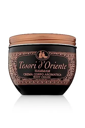 Produktbild: TESORI D’ORIENTE Körpercreme 'Hammam', 300 ml, aromatische Bodylotion mit Argan-Öl und Orangenblüte, Feuchtigkeitscreme zur Körperpflege, Wellness-Ritual für Körper & Sinne