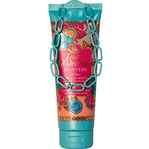 Produktbild: Tesori d'Oriente Duschcreme-Gel für Damen, feuchtigkeitsspendendes Duschgel für Frauen, Reisegröße, Körpergel mit Hautpflege-Essentials, 250 ml (italienischer Import) (Ayurveda)