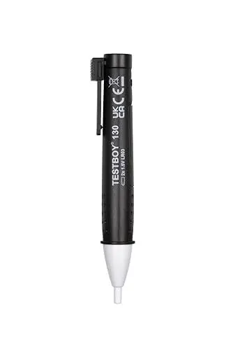 Produktbild: Testboy 130 berührungsloser Magnetfeldtester, optische Anzeige (für elektromagnetische Schalter und Ventile, inkl. LED-Taschenlampe, für alle Magnetfelder, ABS-Kunststoffgehäuse), Schwarz
