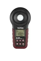 Produktbild: Testboy TV 335 digitales LED-Luxmeter bis 400.000 LUX (LED-Beleuchtung, einstellbare Farbtemperatur, Sensorschutzdeckel, Data-Hold-Funktion), Rot/Schwarz