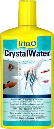 Produktbild: Tetra CrystalWater - Wasserklärer gegen Trübungen für kristallklares Wasser im Aquarium, bindet Schwebepartikel, 500 ml Flasche