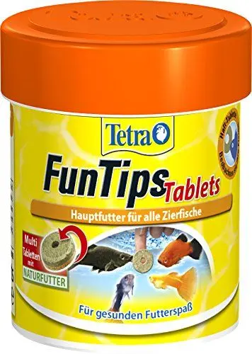Produktbild: Tetra FunTips Tablets - an der Aquarium-Scheibe haftende Futtertabletten, optimal zum Beobachten der Fische geeignetes Fischfutter, 75 Tabletten
