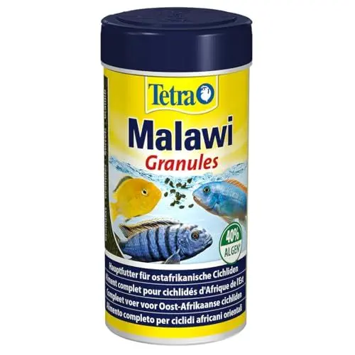 Produktbild: Tetra Zierfischfutter für Malawi Cichliden | 250 ml Algengranulat mit Spirulina, Nori und Chlorella | 250 Gramm