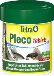 Produktbild: Tetra Pleco Tablets – Nährstoffreiches Fischfutter für alle pflanzenfressenden Bodenfische (z.B. Welse), 120 Tabletten Dose