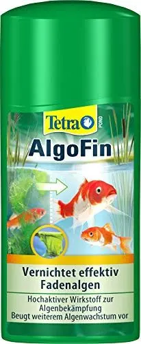Produktbild: Tetra Pond AlgoFin Teich Algenvernichter - wirkt effektiv bei Fadenalgen, Schwebealgen und Schmieralgen im Gartenteich, 500 ml