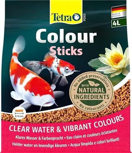 Produktbild: Tetra Pond Colour Sticks - Fischfutter für Teichfische, für natürliche Farbenpracht und klares Wasser im Teich, 4 L Beutel