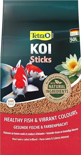 Produktbild: Tetra Pond Koi Sticks - Koi-Futter für farbenprächtige Fische und eine verbesserte Wasserqualität, 50 L Sack