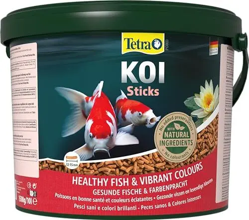 Produktbild: Tetra Pond Koi Sticks - Koi-Futter für farbenprächtige Fische und eine verbesserte Wasserqualität, 10 L Eimer
